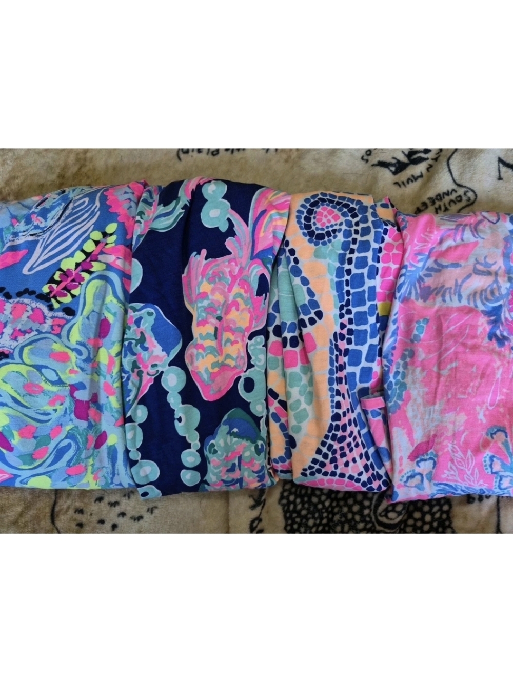Lilly Pulitzer Size XXS Dress Lot Floral Fish Ocean